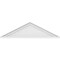 Ekena Millwork Peaked Cap Smooth Architectural Grade PVC Pediment, 36"W x 10"H x 2"P (Pitch 6/12) PEDPS036X100PKC00 - alternate 2